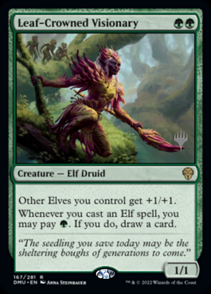 Leaf-Crowned Visionary (Promo Pack) [Dominaria United Promos] | Grognard Games