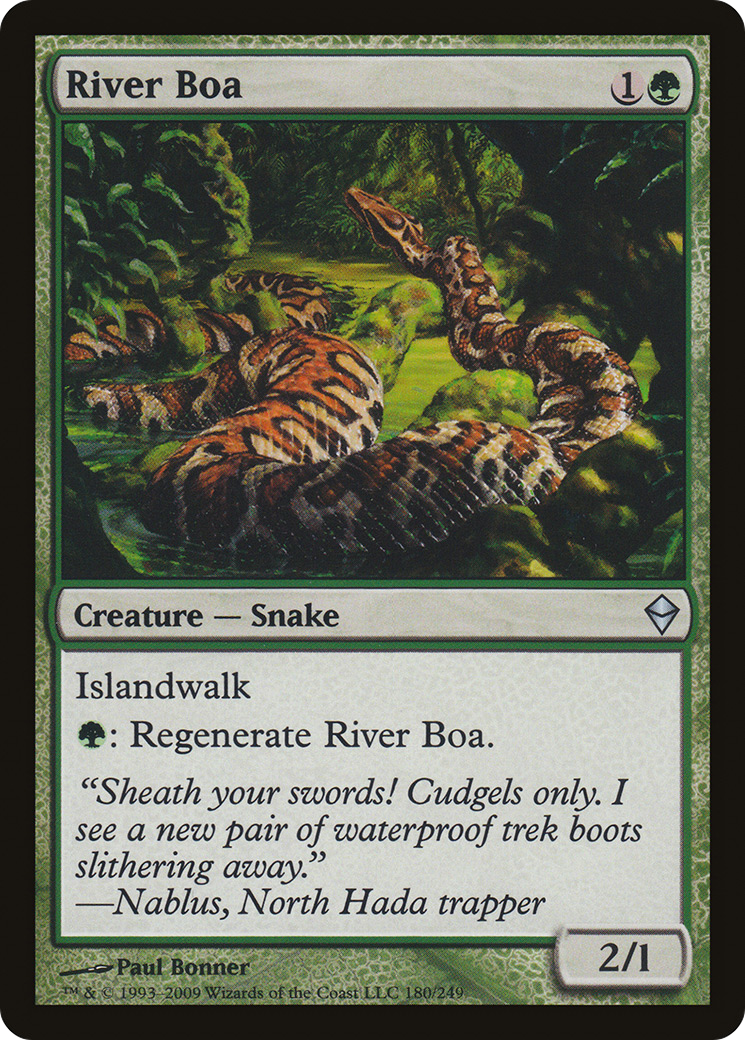 River Boa [Zendikar] | Grognard Games