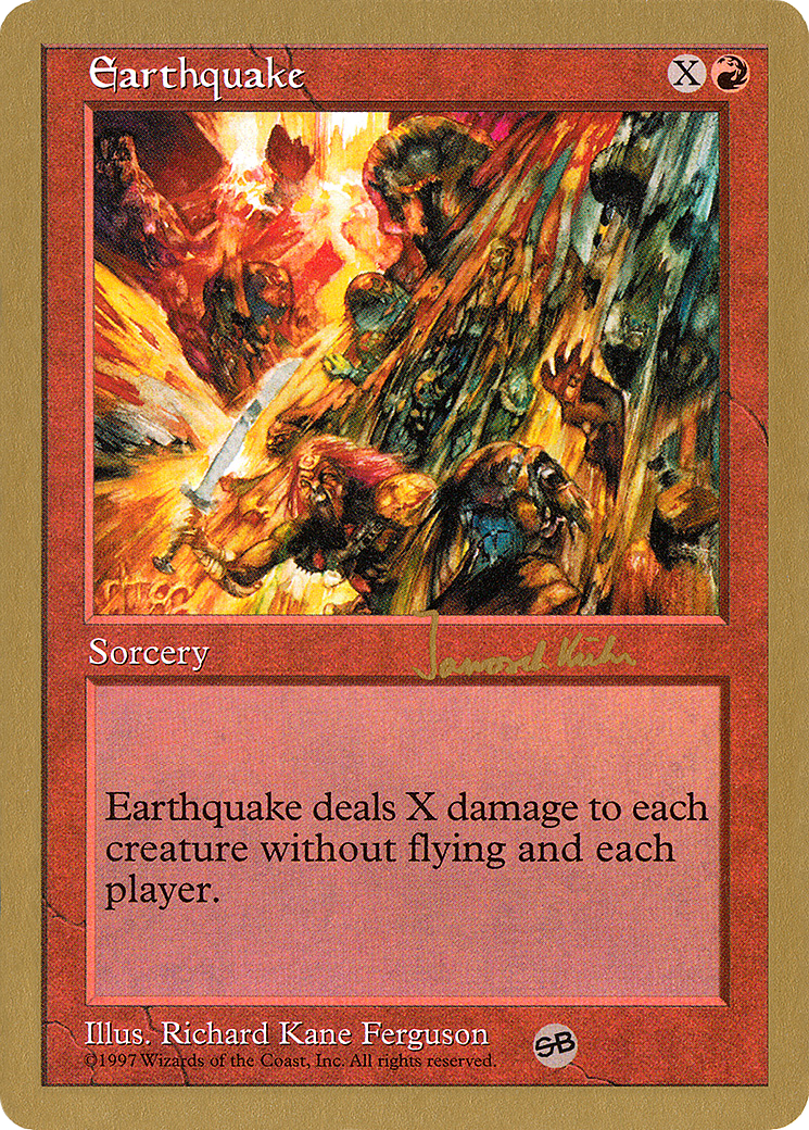 Earthquake (Janosch Kuhn) (SB) [World Championship Decks 1997] | Grognard Games