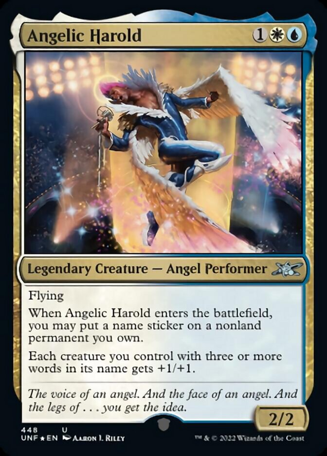 Angelic Harold (Galaxy Foil) [Unfinity] | Grognard Games