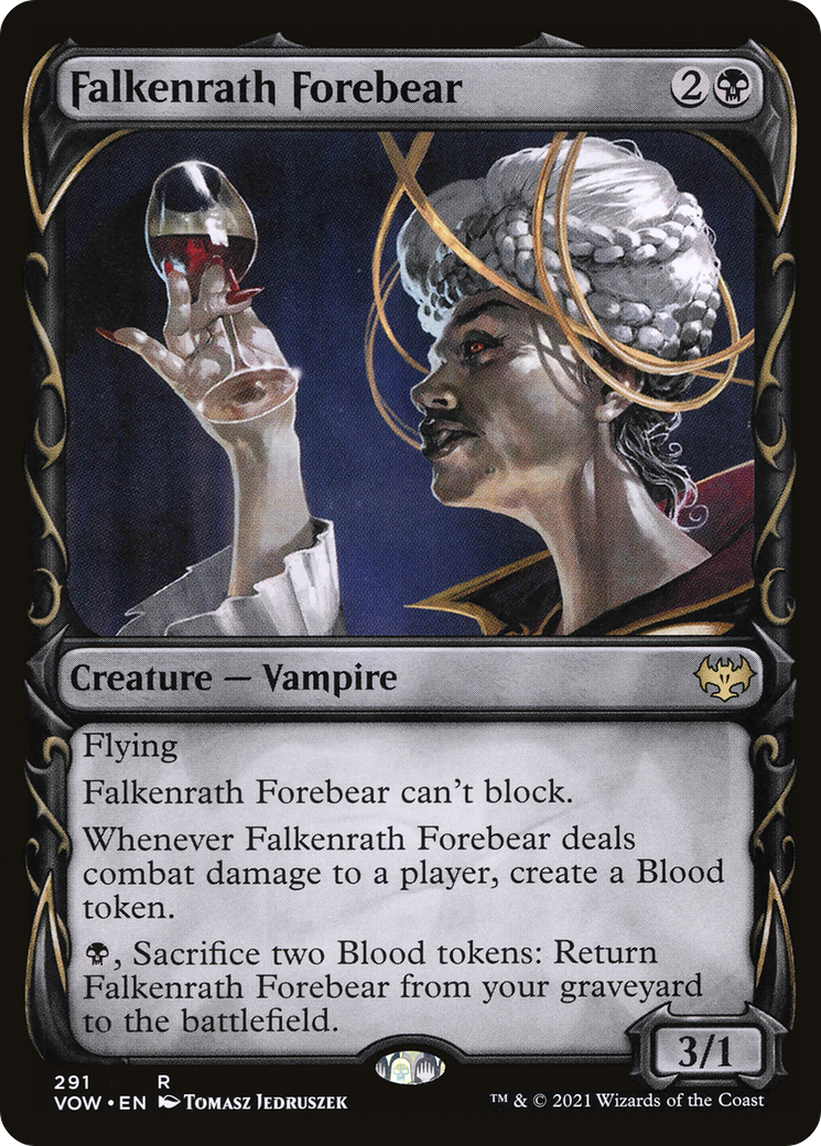 Falkenrath Forebear (Showcase Fang Frame) [Innistrad: Crimson Vow] | Grognard Games