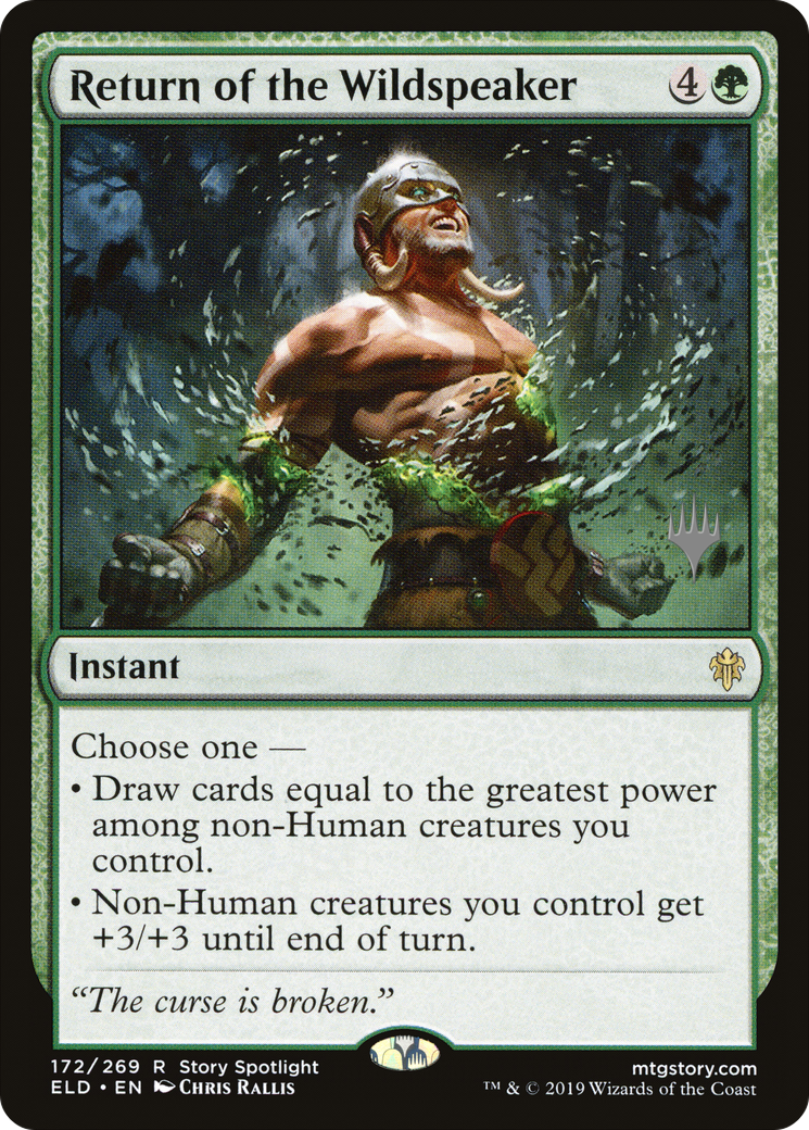 Return of the Wildspeaker (Promo Pack) [Throne of Eldraine Promos] | Grognard Games