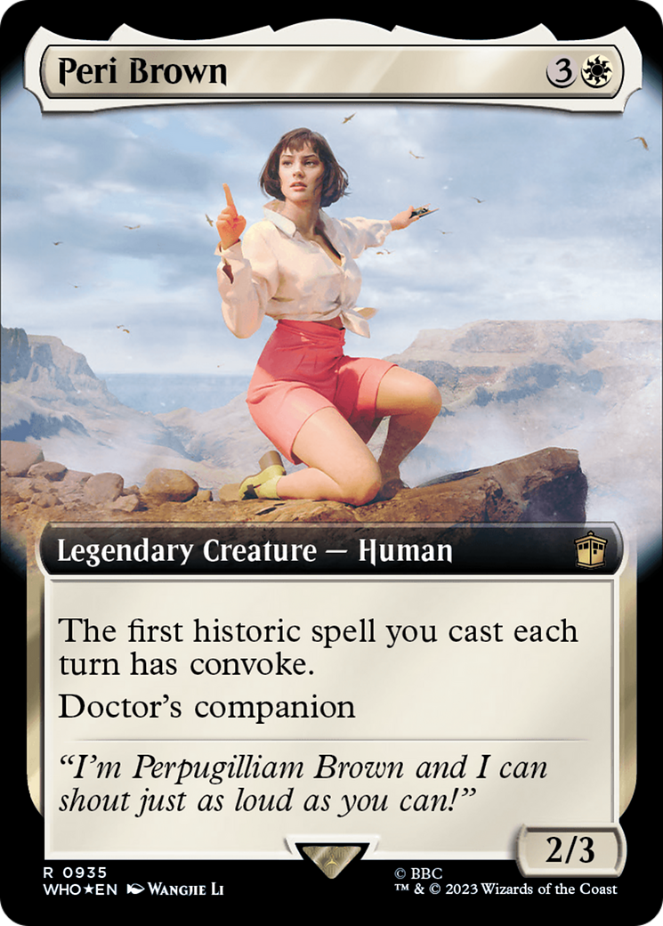 Peri Brown (Extended Art) (Surge Foil) [Doctor Who] | Grognard Games