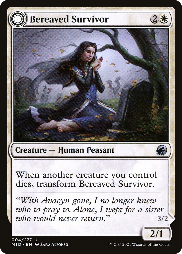 Bereaved Survivor // Dauntless Avenger [Innistrad: Midnight Hunt] | Grognard Games