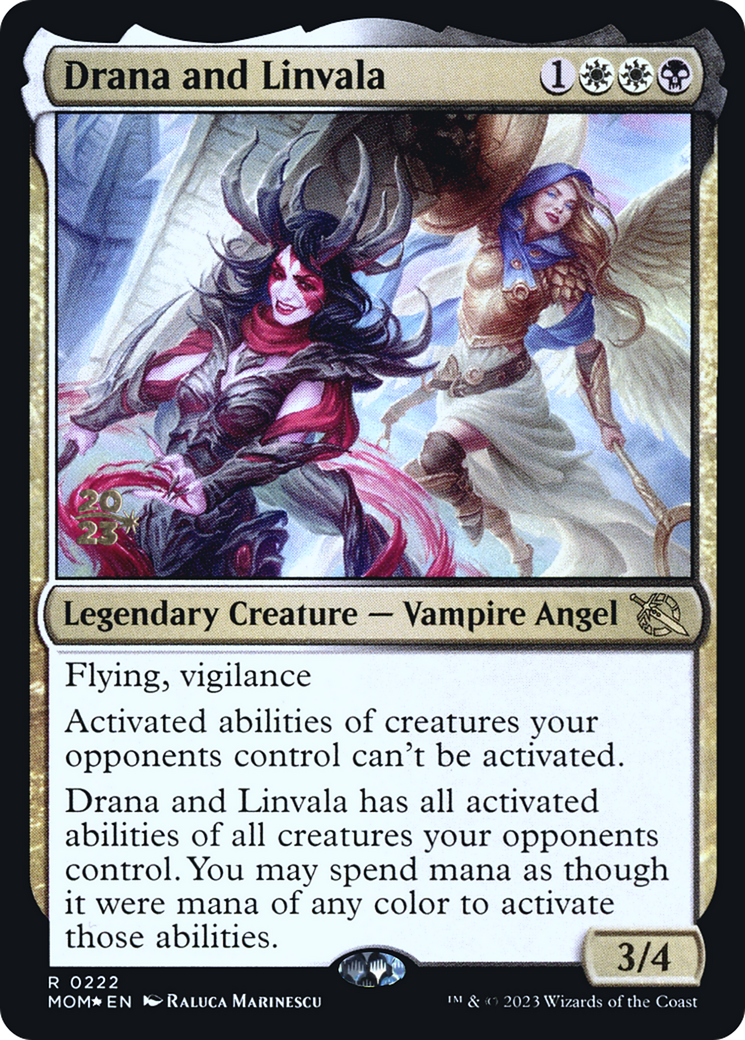 Drana and Linvala [March of the Machine Prerelease Promos] | Grognard Games