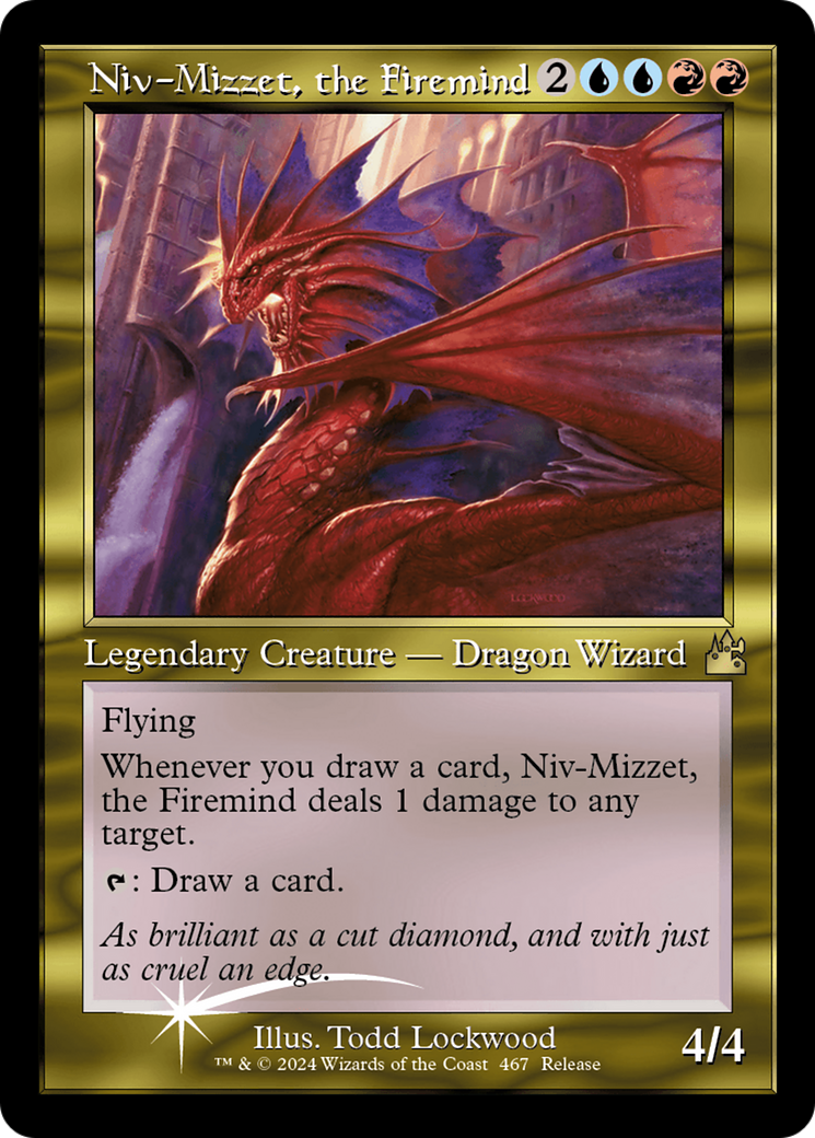 Niv-Mizzet, the Firemind (Retro Frame) [Ravnica Remastered] | Grognard Games