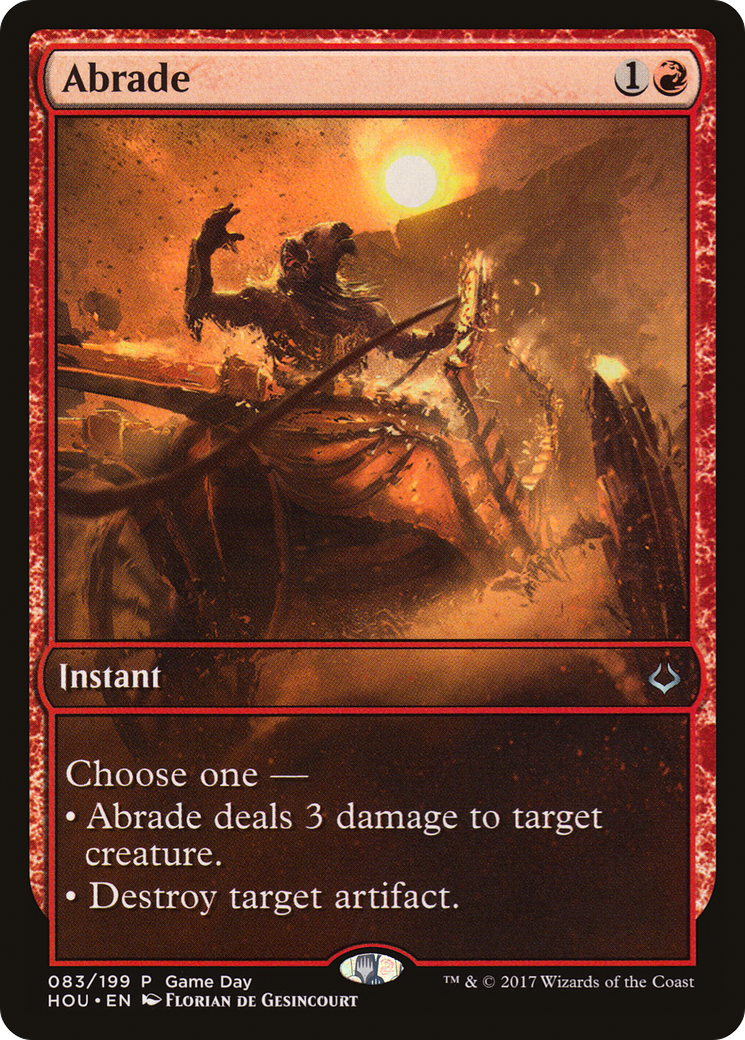 Abrade (Game Day) [Hour of Devastation Promos] | Grognard Games