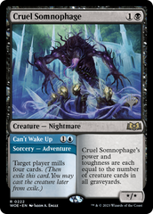 Cruel Somnophage // Can't Wake Up (Promo Pack) [Wilds of Eldraine Promos] | Grognard Games