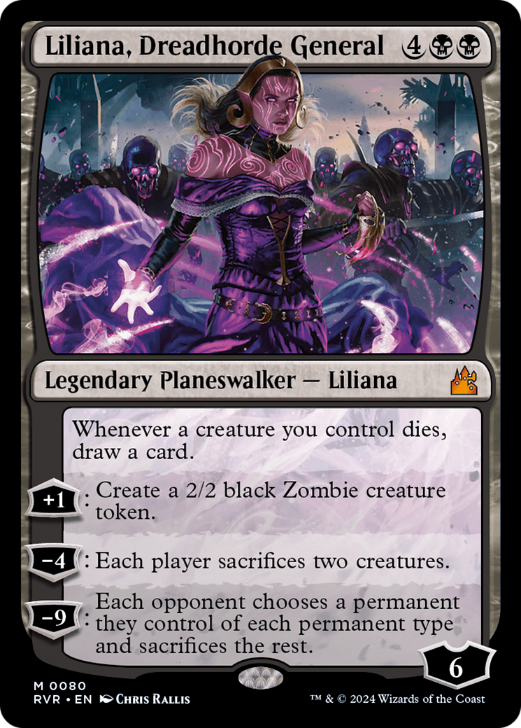 Liliana, Dreadhorde General [Ravnica Remastered] | Grognard Games