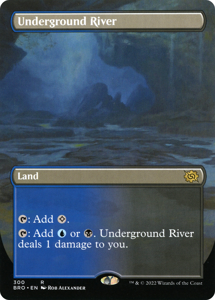 Underground River (Borderless Alternate Art) [The Brothers' War] | Grognard Games