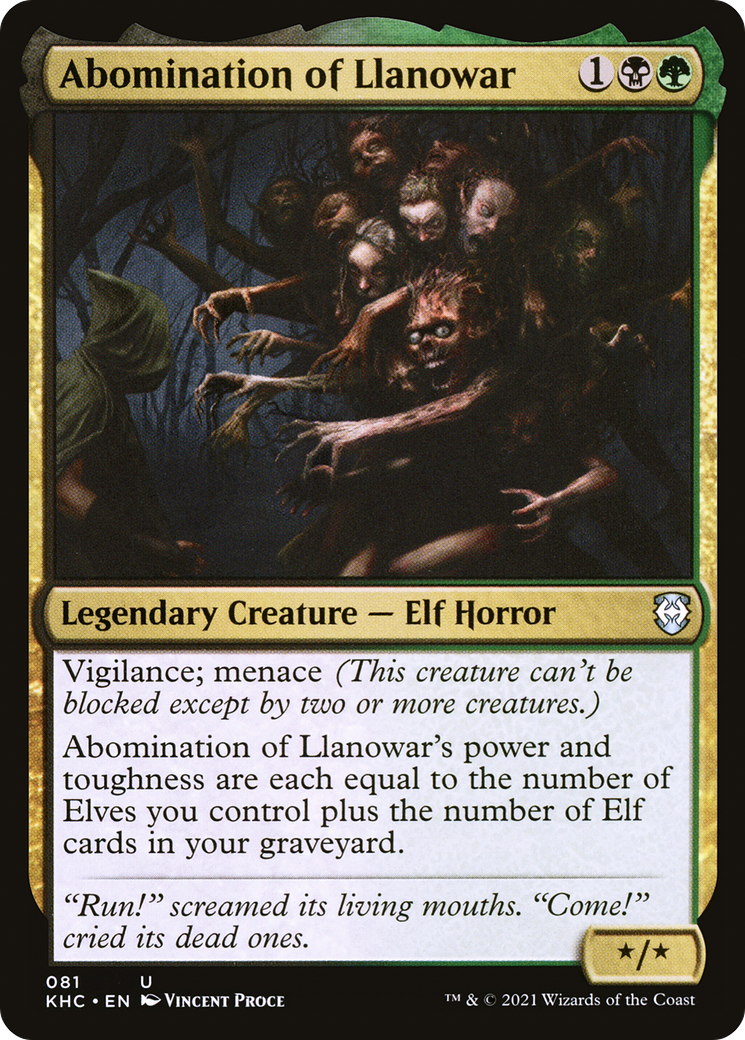 Abomination of Llanowar [Kaldheim Commander] | Grognard Games