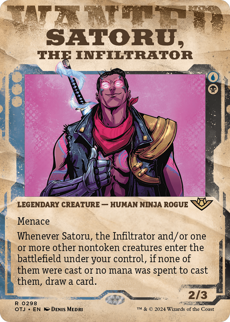 Satoru, the Infiltrator (Showcase) [Outlaws of Thunder Junction] | Grognard Games