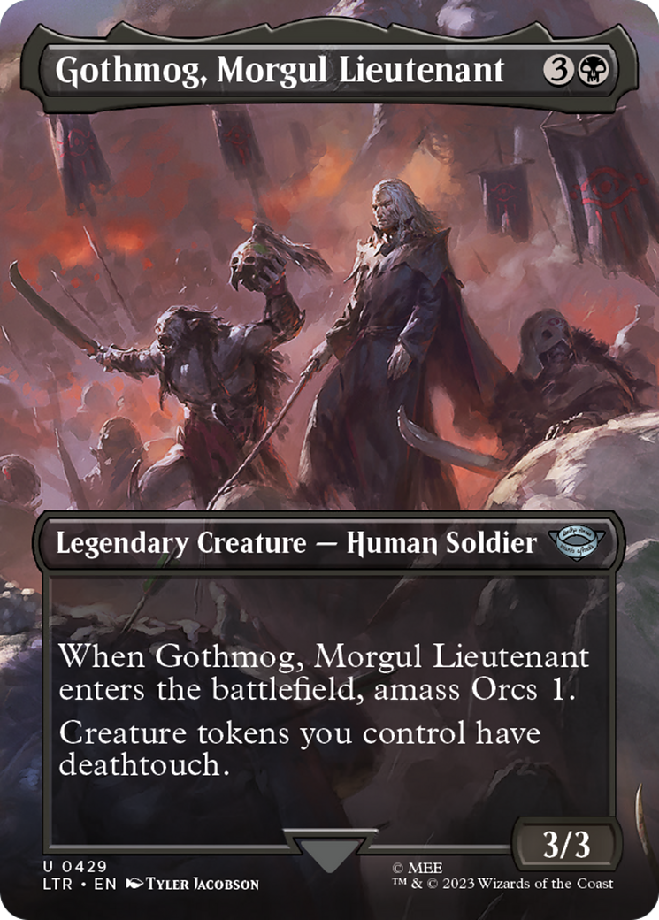 Gothmog, Morgul Lieutenant (Borderless Alternate Art) [The Lord of the Rings: Tales of Middle-Earth] | Grognard Games