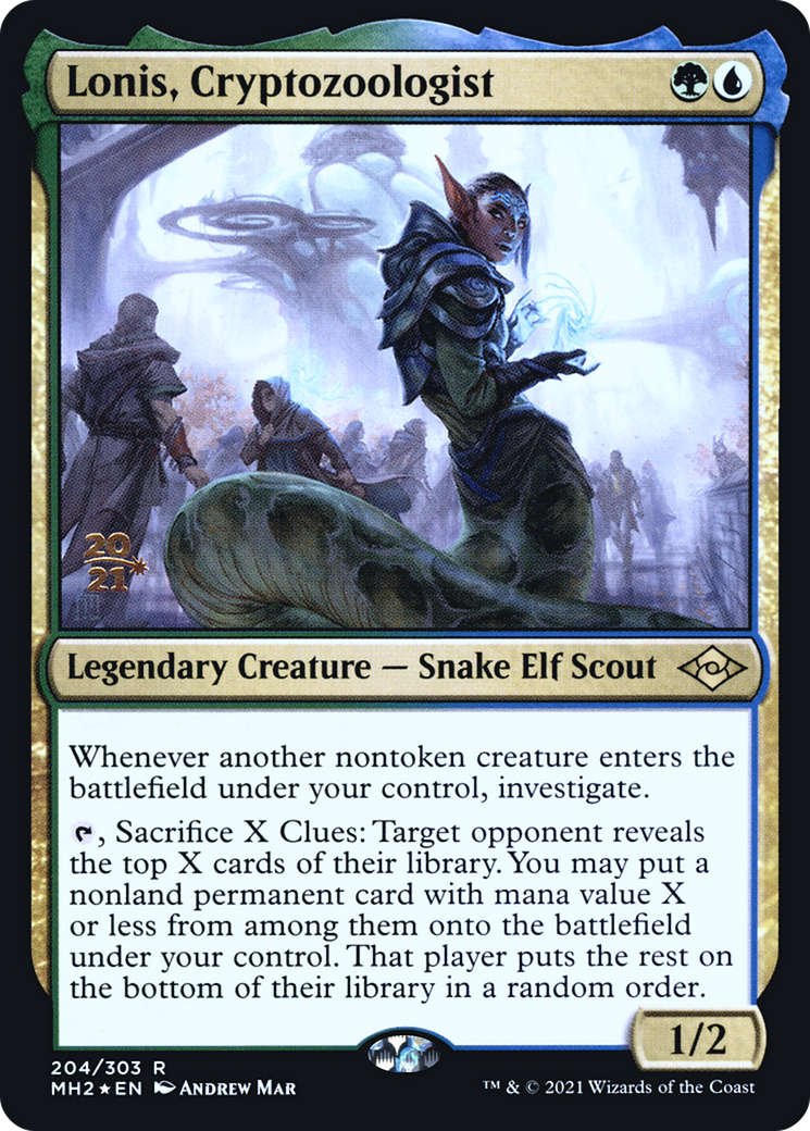 Lonis, Cryptozoologist [Modern Horizons 2 Prerelease Promos] | Grognard Games