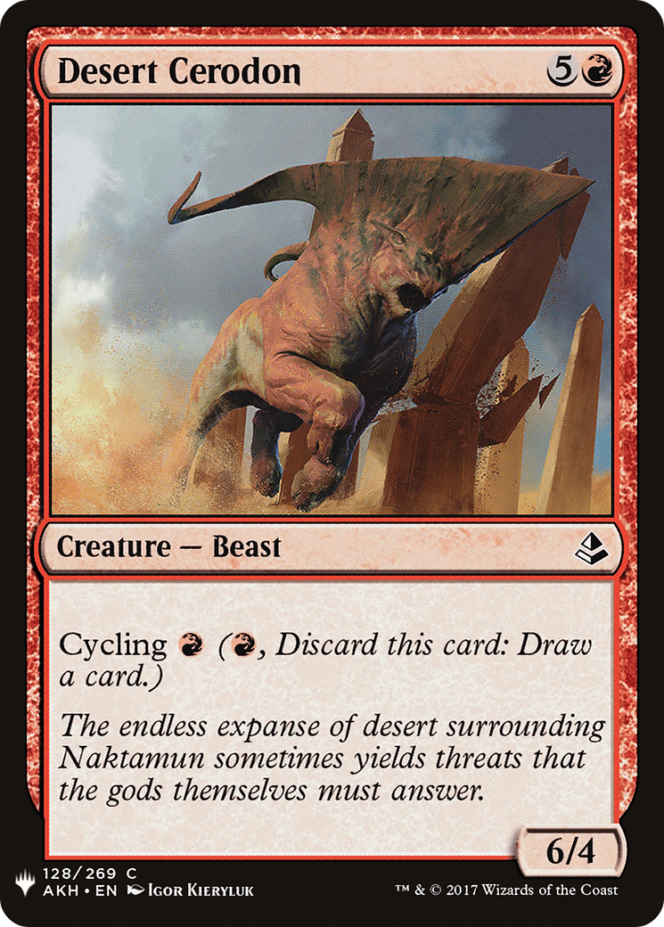 Desert Cerodon [Mystery Booster] | Grognard Games