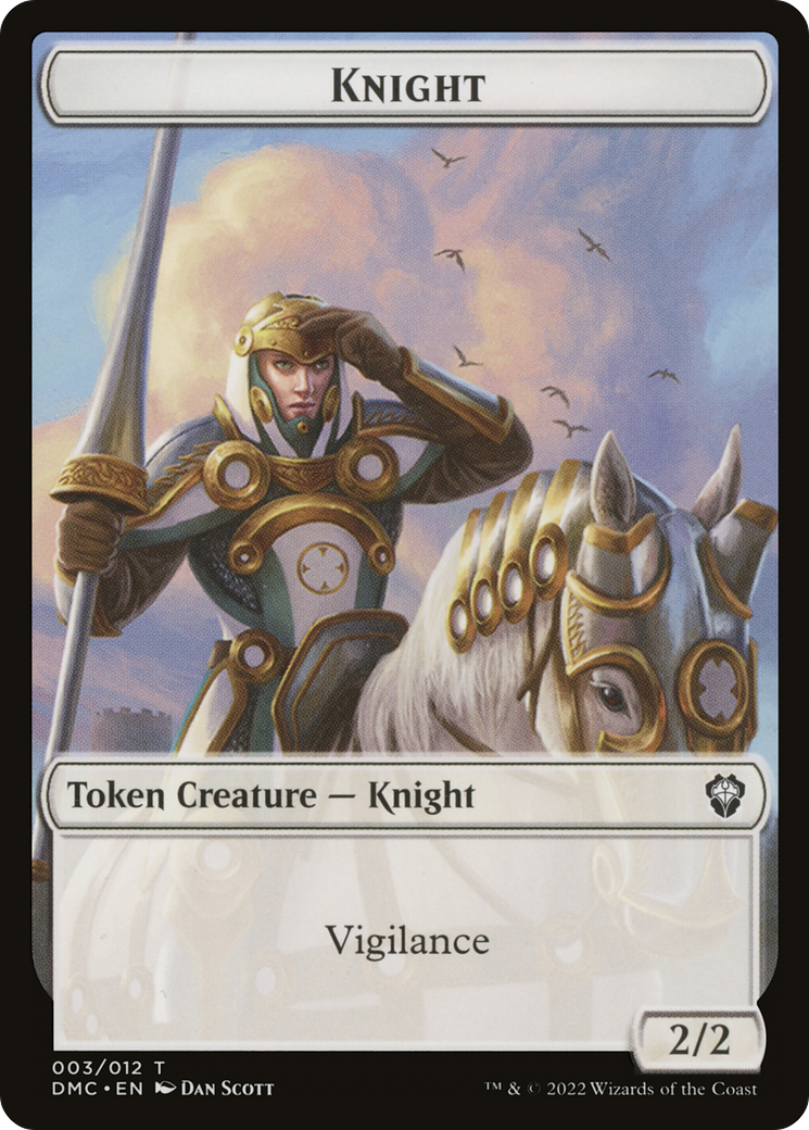 Knight Token [Dominaria United Commander Tokens] | Grognard Games