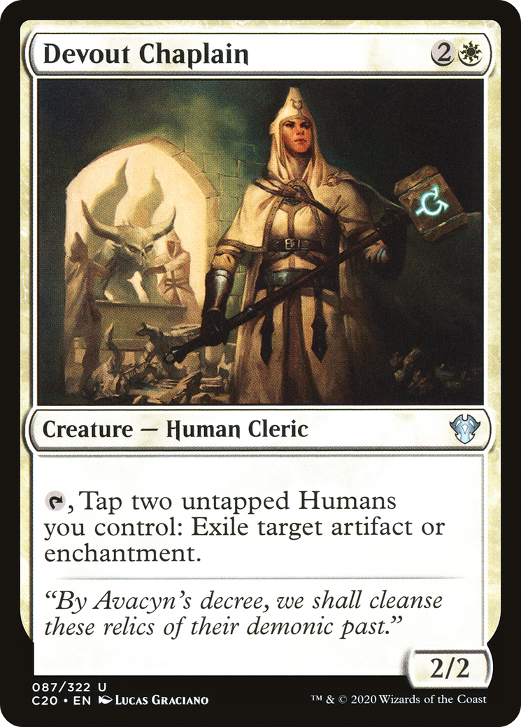 Devout Chaplain [Commander 2020] | Grognard Games