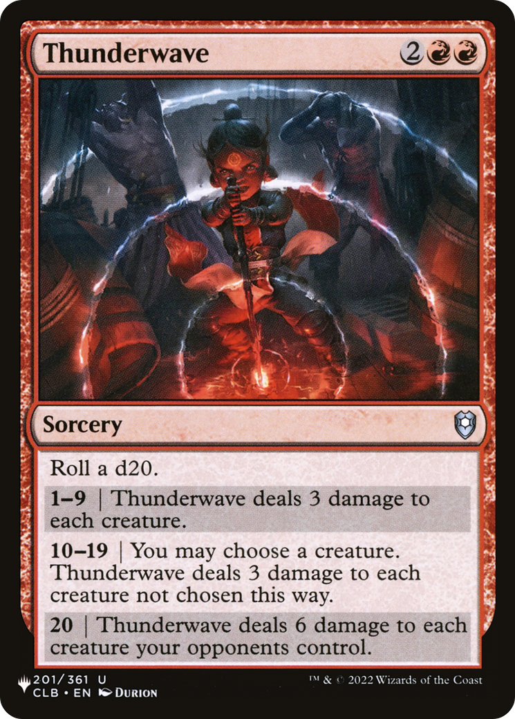 Thunderwave [The List] | Grognard Games