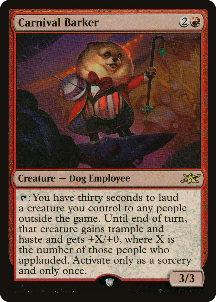 Carnival Barker (Galaxy Foil) [Unfinity] | Grognard Games