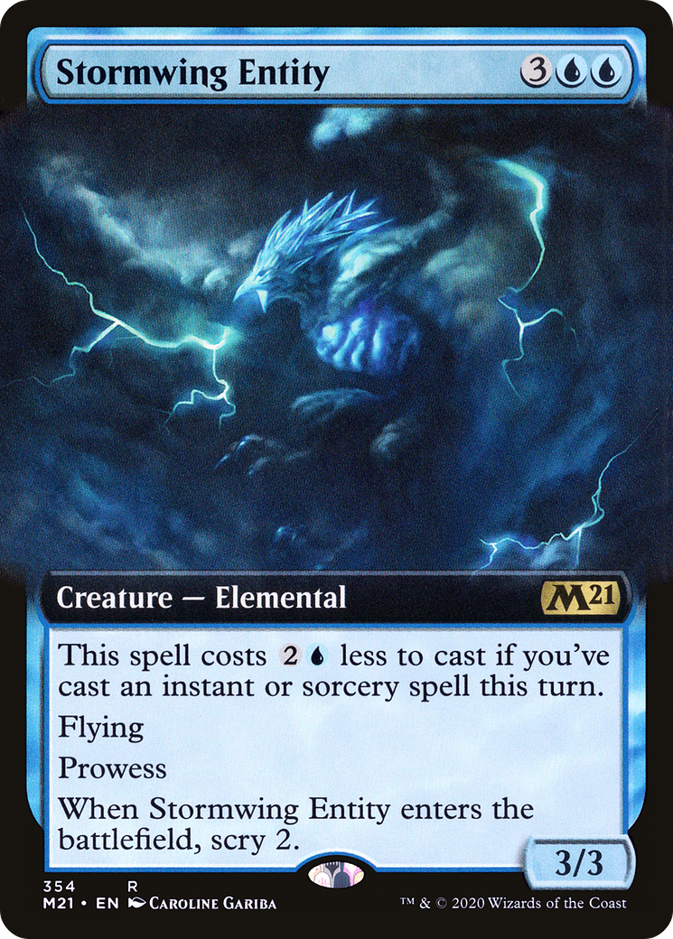 Stormwing Entity (M21-354) - Core Set 2021: (Extended Art) Foil | Grognard Games