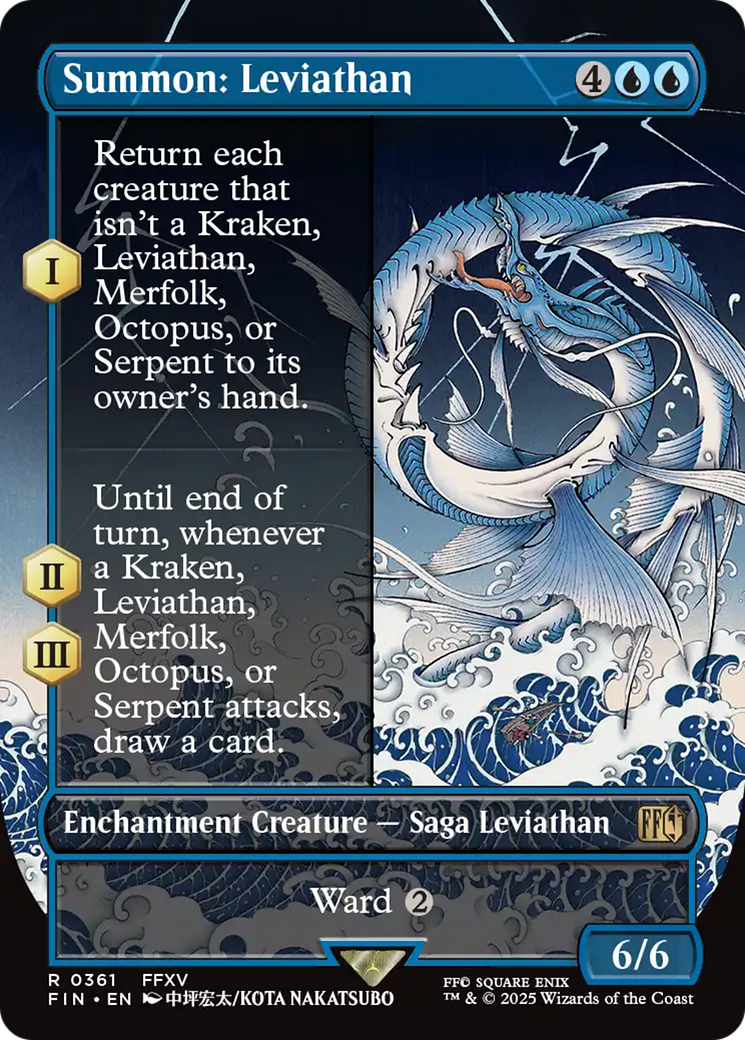 Summon: Leviathan (Borderless) (FIN-361) - FINAL FANTASY | Grognard Games
