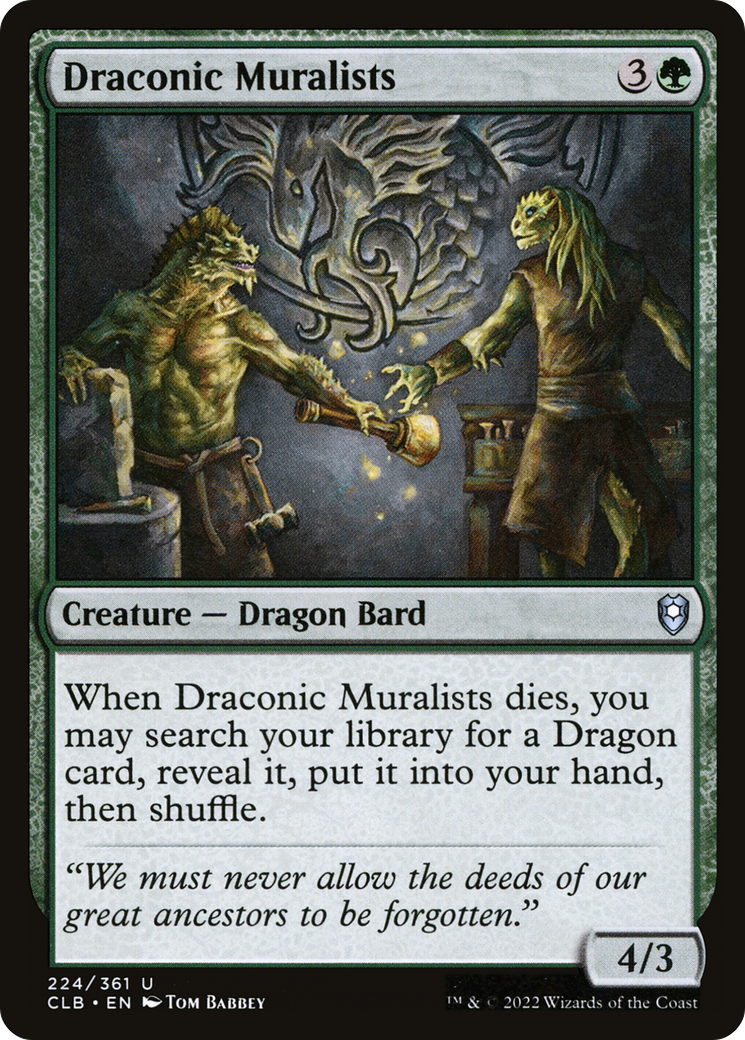 Draconic Muralists [Commander Legends: Battle for Baldur's Gate] | Grognard Games