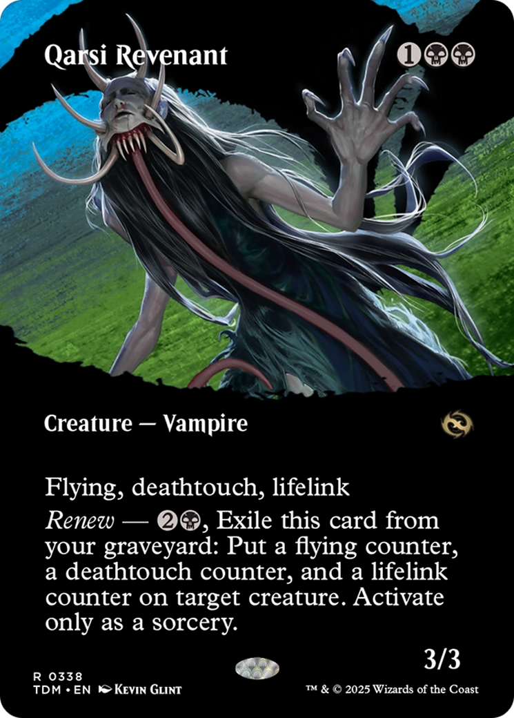Qarsi Revenant (Borderless) [Tarkir: Dragonstorm] | Grognard Games