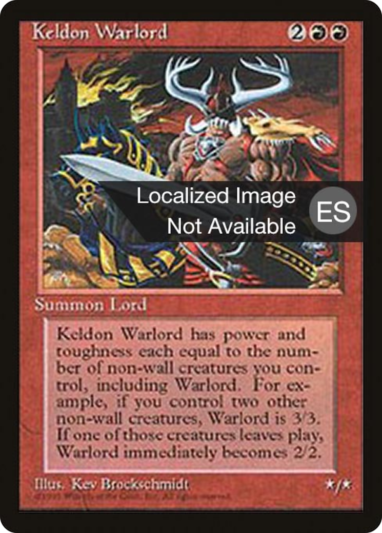 Keldon Warlord [Fourth Edition (Foreign Black Border)] | Grognard Games