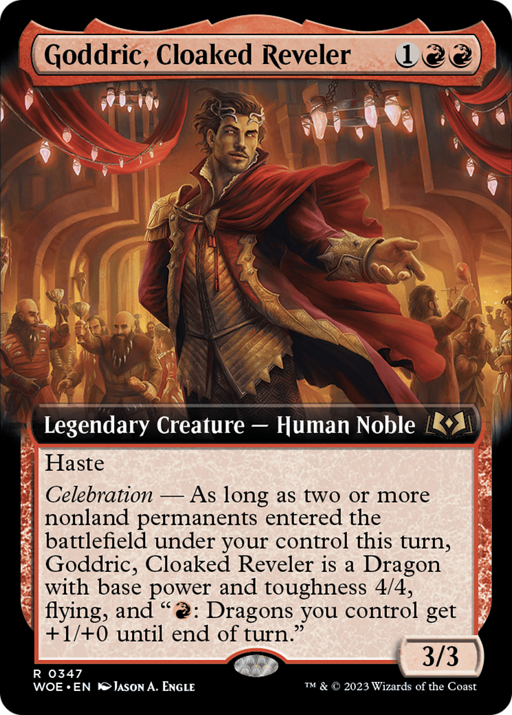 Goddric, Cloaked Reveler (Extended Art) [Wilds of Eldraine] | Grognard Games