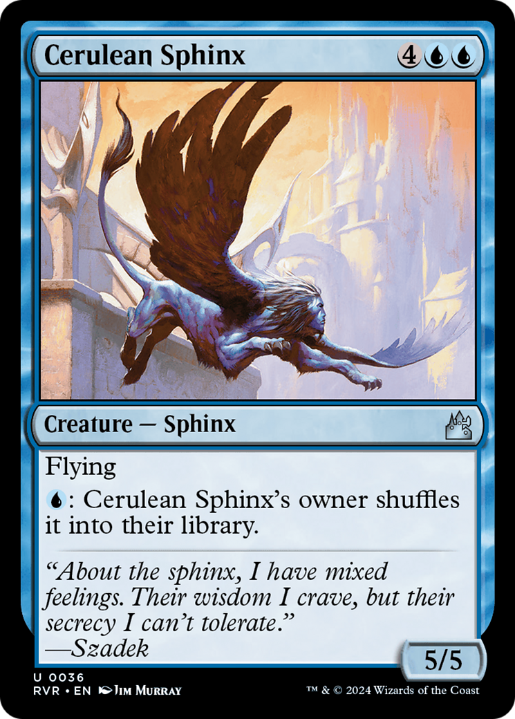 Cerulean Sphinx [Ravnica Remastered] | Grognard Games