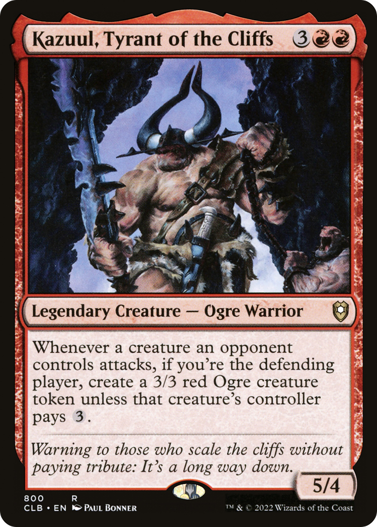 Kazuul, Tyrant of the Cliffs [Commander Legends: Battle for Baldur's Gate] | Grognard Games