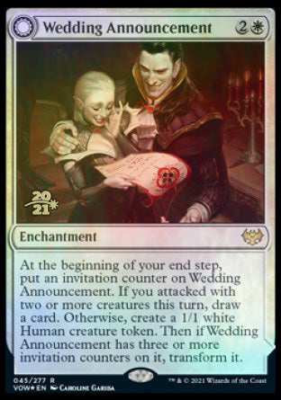 Wedding Announcement // Wedding Festivity [Innistrad: Crimson Vow Prerelease Promos] | Grognard Games