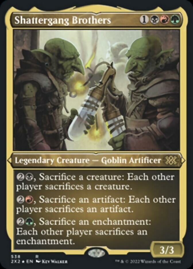 Shattergang Brothers (Foil Etched) [Double Masters 2022] | Grognard Games