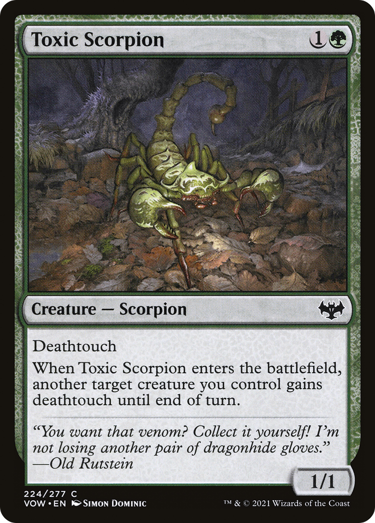 Toxic Scorpion [Innistrad: Crimson Vow] | Grognard Games