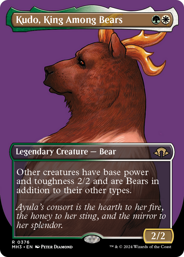 Kudo, King Among Bears (Borderless) [Modern Horizons 3] | Grognard Games