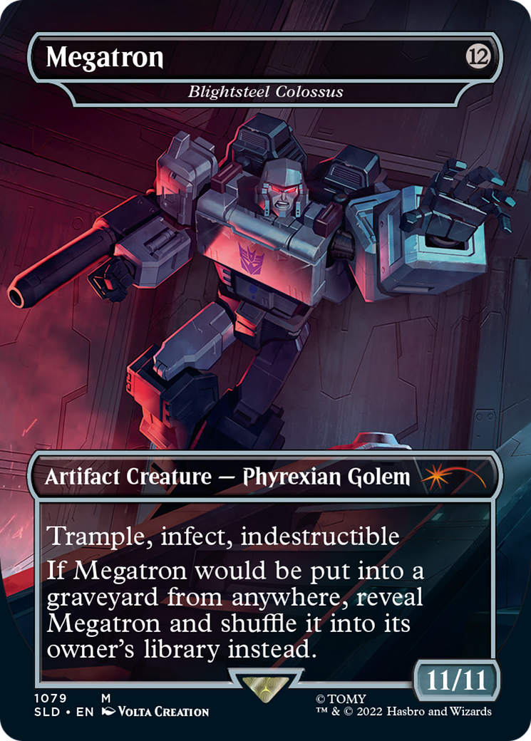 Blightsteel Colossus - Megatron (Borderless) [Secret Lair Drop Series] | Grognard Games