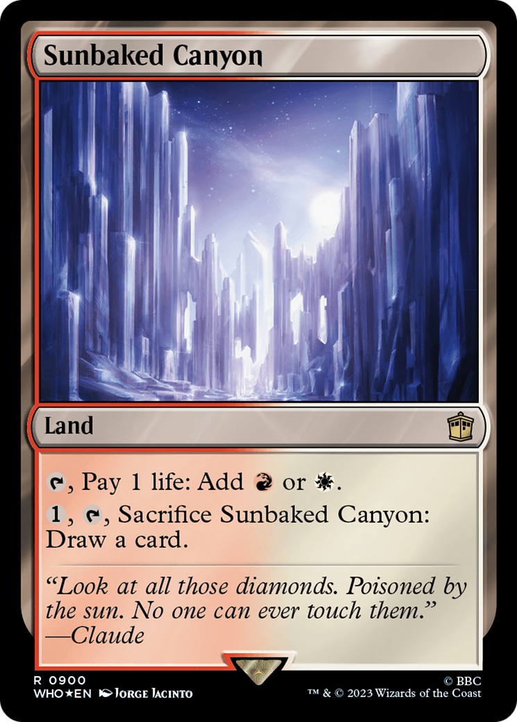 Sunbaked Canyon (Surge Foil) [Doctor Who] | Grognard Games