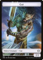 Phyrexian Goblin // Cat Double-Sided Token [Phyrexia: All Will Be One Tokens] | Grognard Games