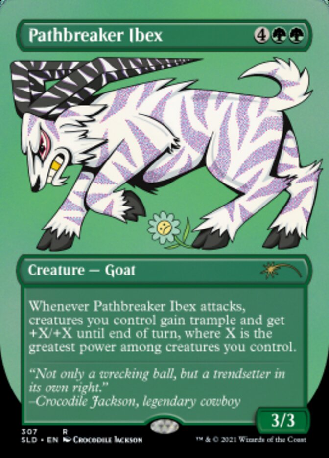 Pathbreaker Ibex (Borderless) (Foil Etched) [Secret Lair Drop Series] | Grognard Games