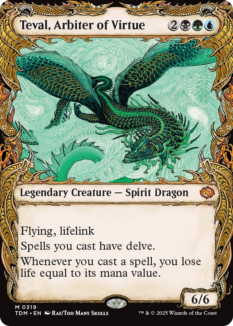 Teval, Arbiter of Virtue (Showcase) [Tarkir: Dragonstorm] | Grognard Games