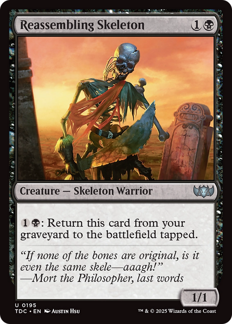 Reassembling Skeleton [Tarkir: Dragonstorm Commander] | Grognard Games