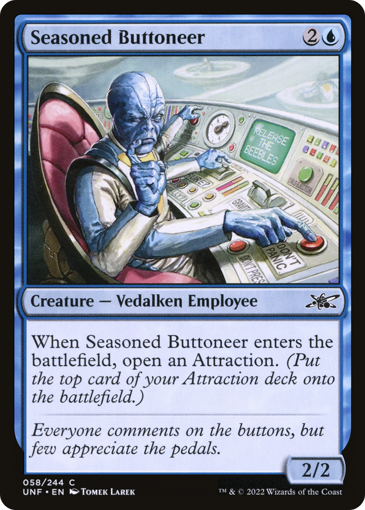 Seasoned Buttoneer [Unfinity] | Grognard Games