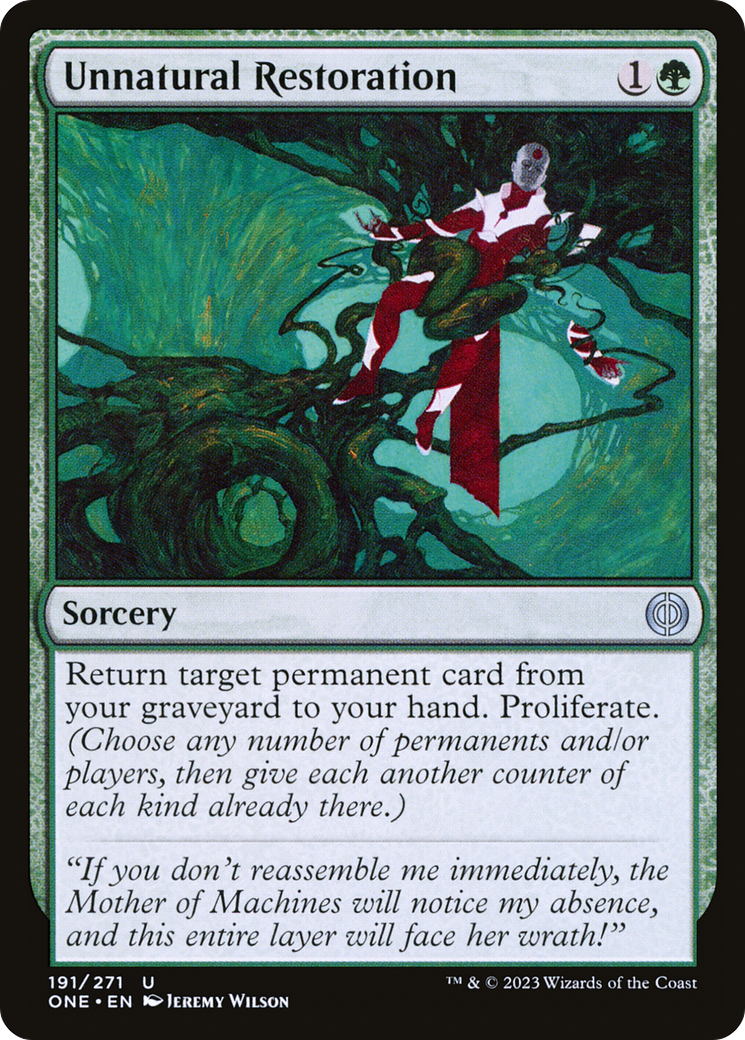 Unnatural Restoration [Phyrexia: All Will Be One] | Grognard Games