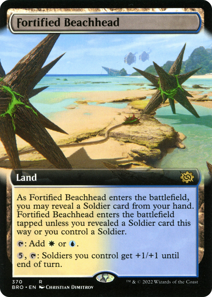 Fortified Beachhead (Extended Art) [The Brothers' War] | Grognard Games