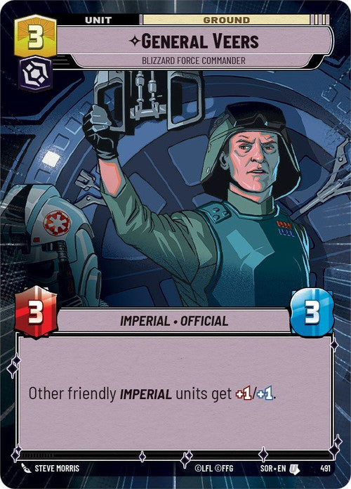General Veers - Blizzard Force Commander (Hyperspace) (491) [Spark of Rebellion] | Grognard Games