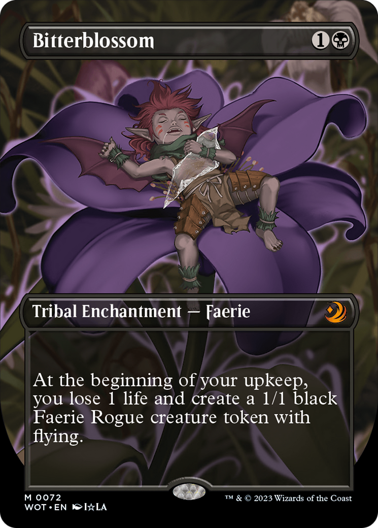 Bitterblossom (Anime Borderless) [Wilds of Eldraine: Enchanting Tales] | Grognard Games