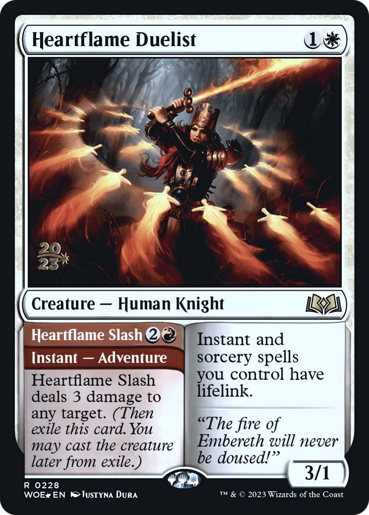 Heartflame Duelist // Heartflame Slash [Wilds of Eldraine Prerelease Promos] | Grognard Games