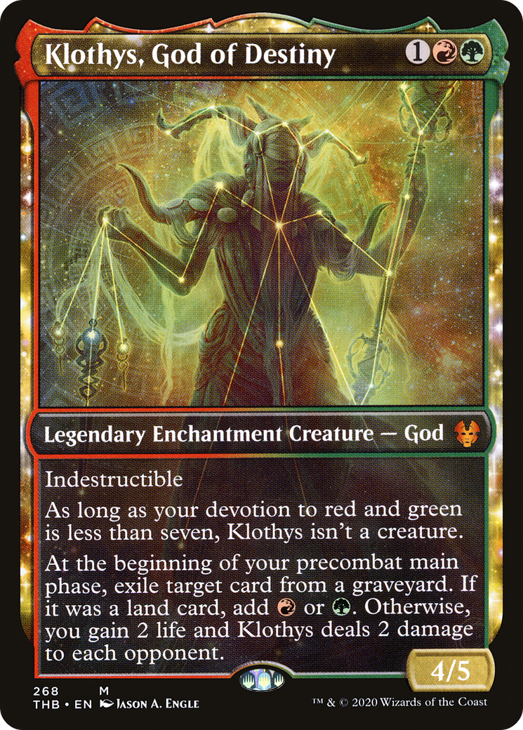 Klothys, God of Destiny (Showcase) [Theros Beyond Death] | Grognard Games
