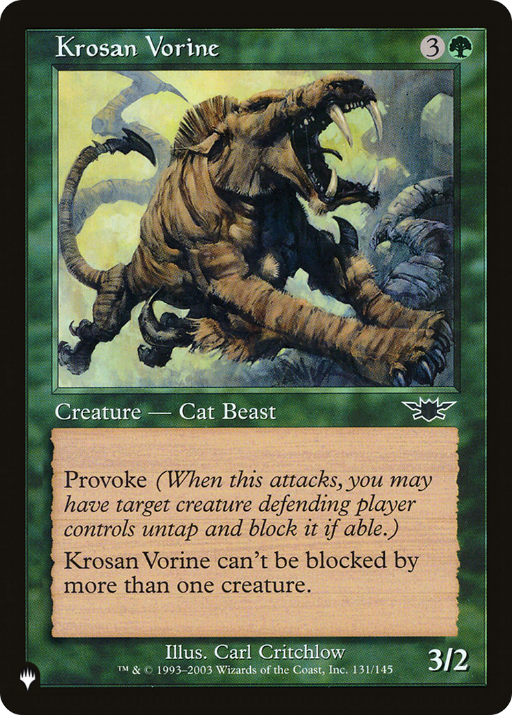 Krosan Vorine [The List Reprints] | Grognard Games