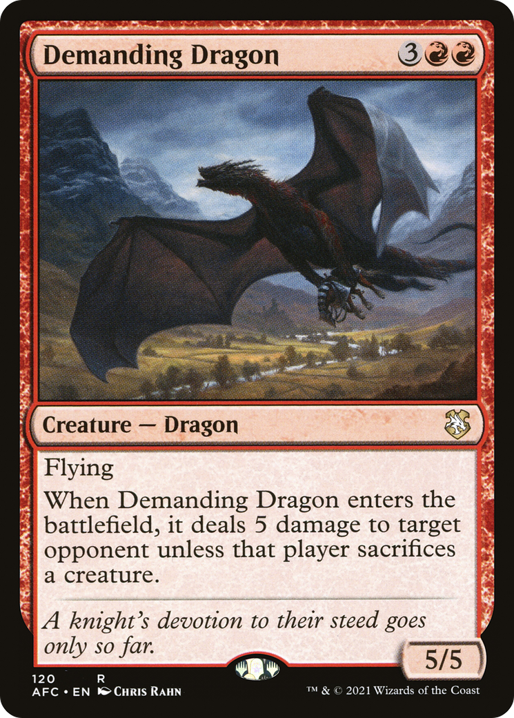 Demanding Dragon [Dungeons & Dragons: Adventures in the Forgotten Realms Commander] | Grognard Games
